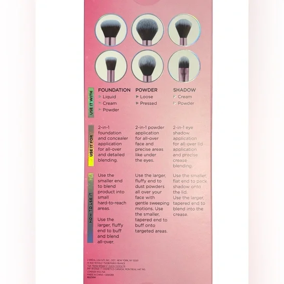 NIB IT Brushes for Ulta LIMITED EDITION Airbrush Face & Eye Trio Dual-Ended - Picture 2 of 16